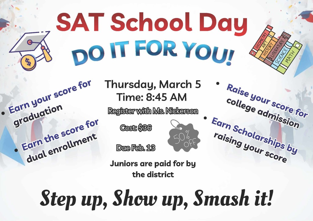 SAT School day flyer