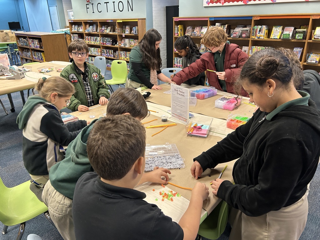 students doing maker activities