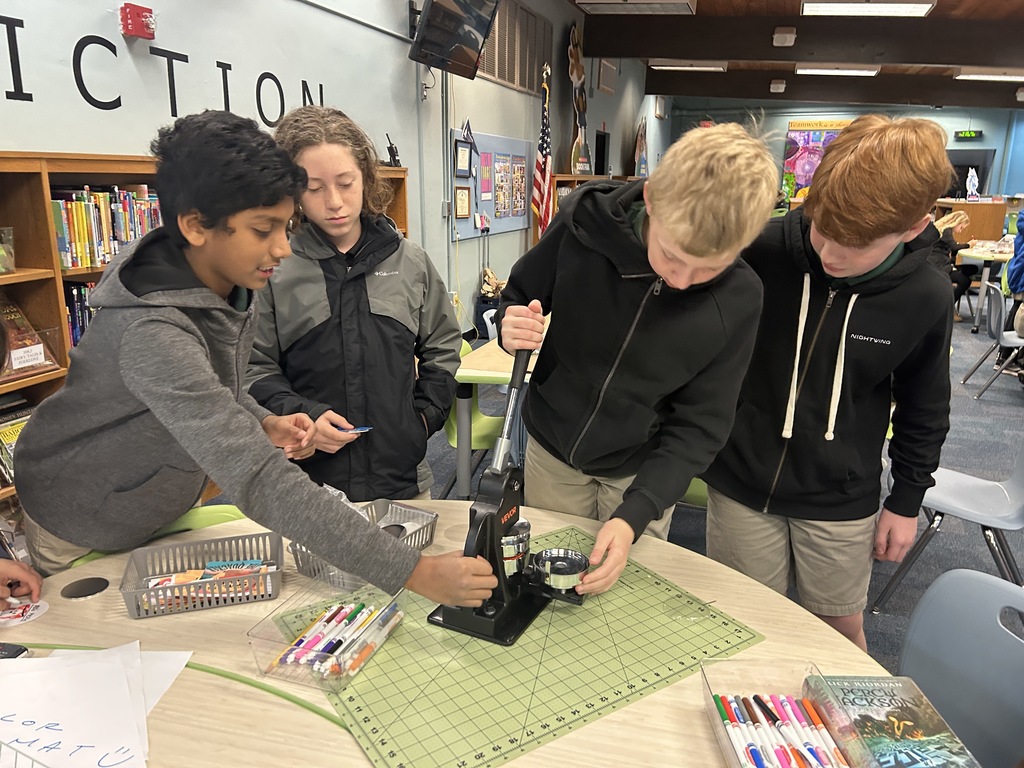 students doing maker activities