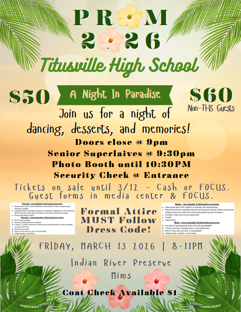 THS Prom 2026 flyer