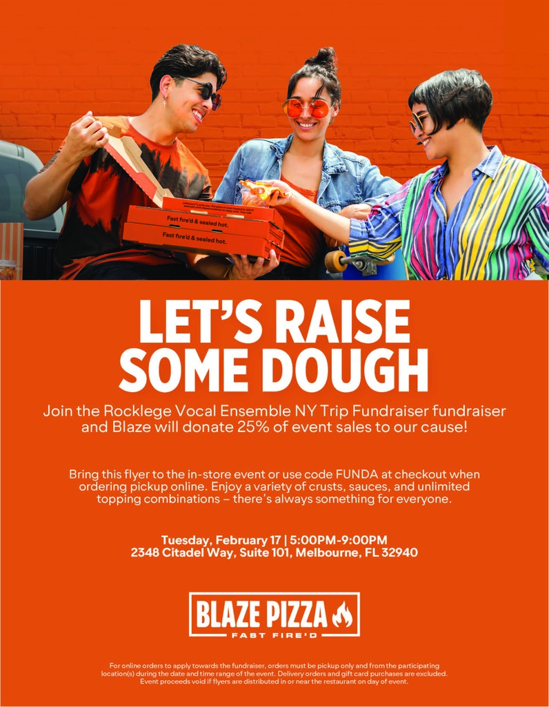 Blaze Pizza night fund raiser