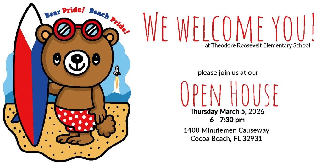Roosevelt Open House on Thursday, March 5th from 6:00 PM - 7:30 PM