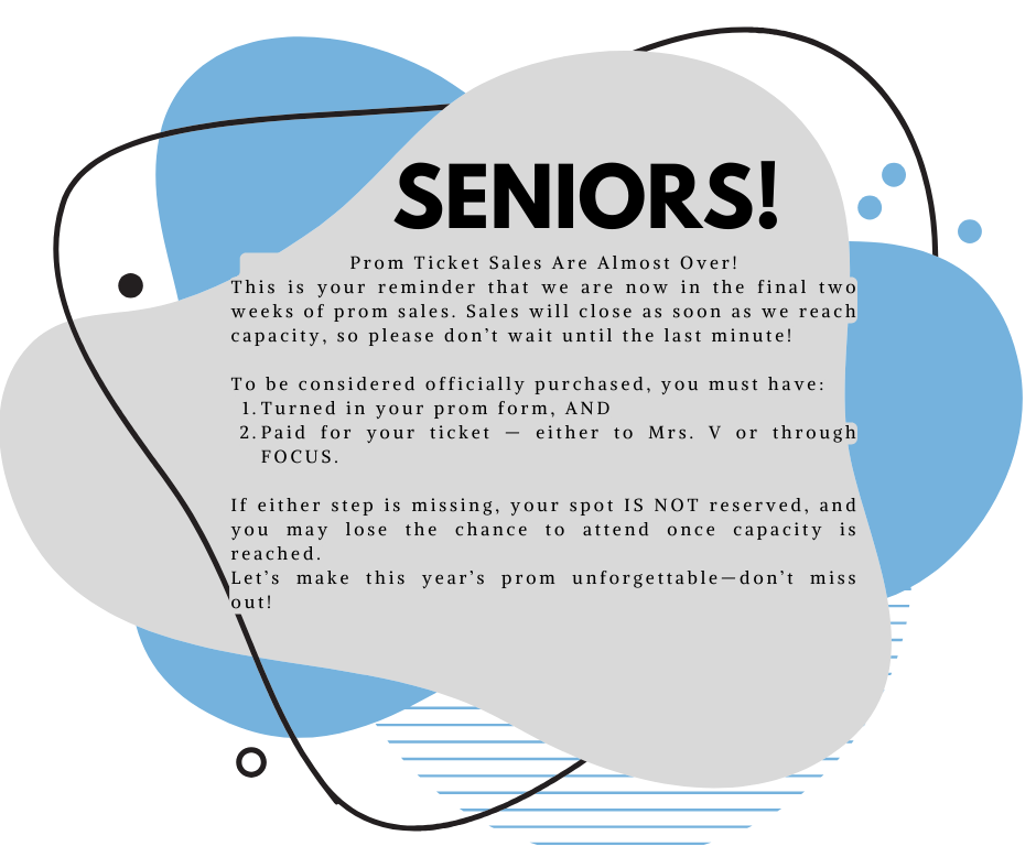 final prom ticket sales