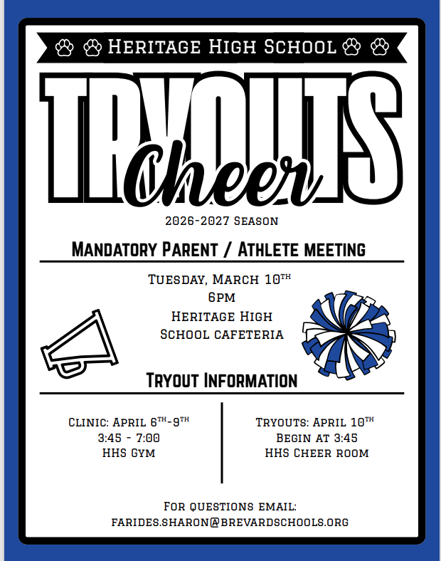 Cheer Try Out Information