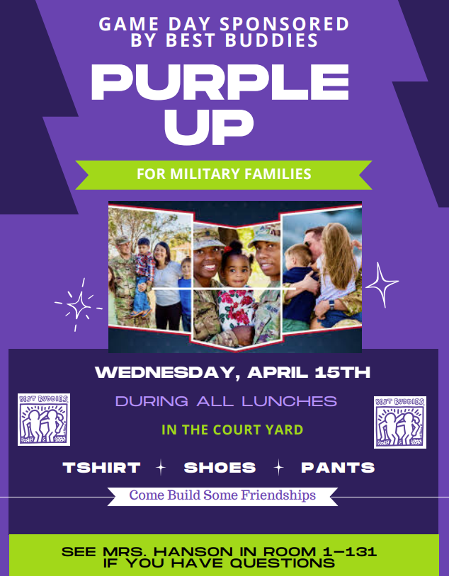 Best Buddies Purple Up Day