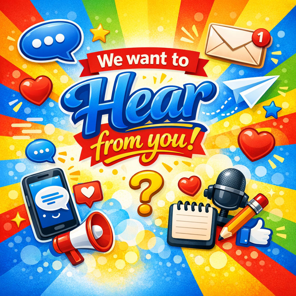 We want to hear from you!
