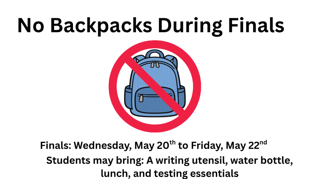 No backpacks 