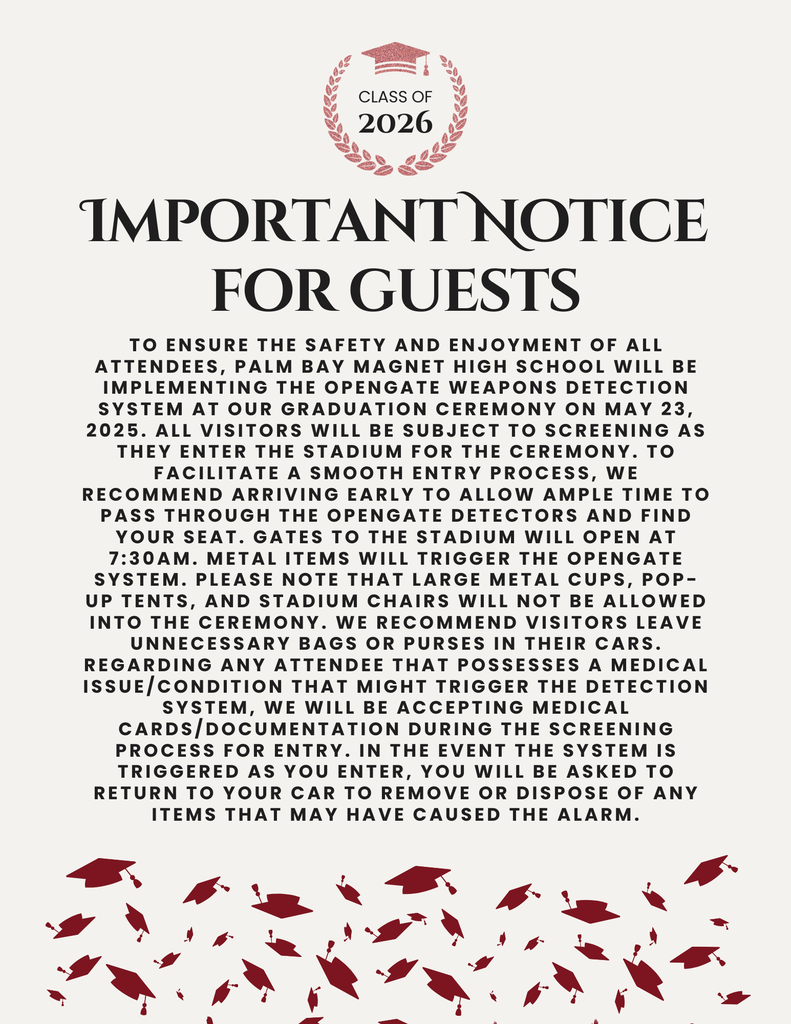 Important Notice for Guests regarding open Gate weapons detection system.  All visitors are subject to screening before entering stadium.  Gates open at 7:30 am. Large metal cups, pop up tents and stadium chairs will not be allowed.  Please leave unnecessary items in your vehicle.  Medical cards/documentation will  be accepted for guests that have a medical issue or condition.  you will be asked to return to your car to remove or dispose of items that have caused the alarm.