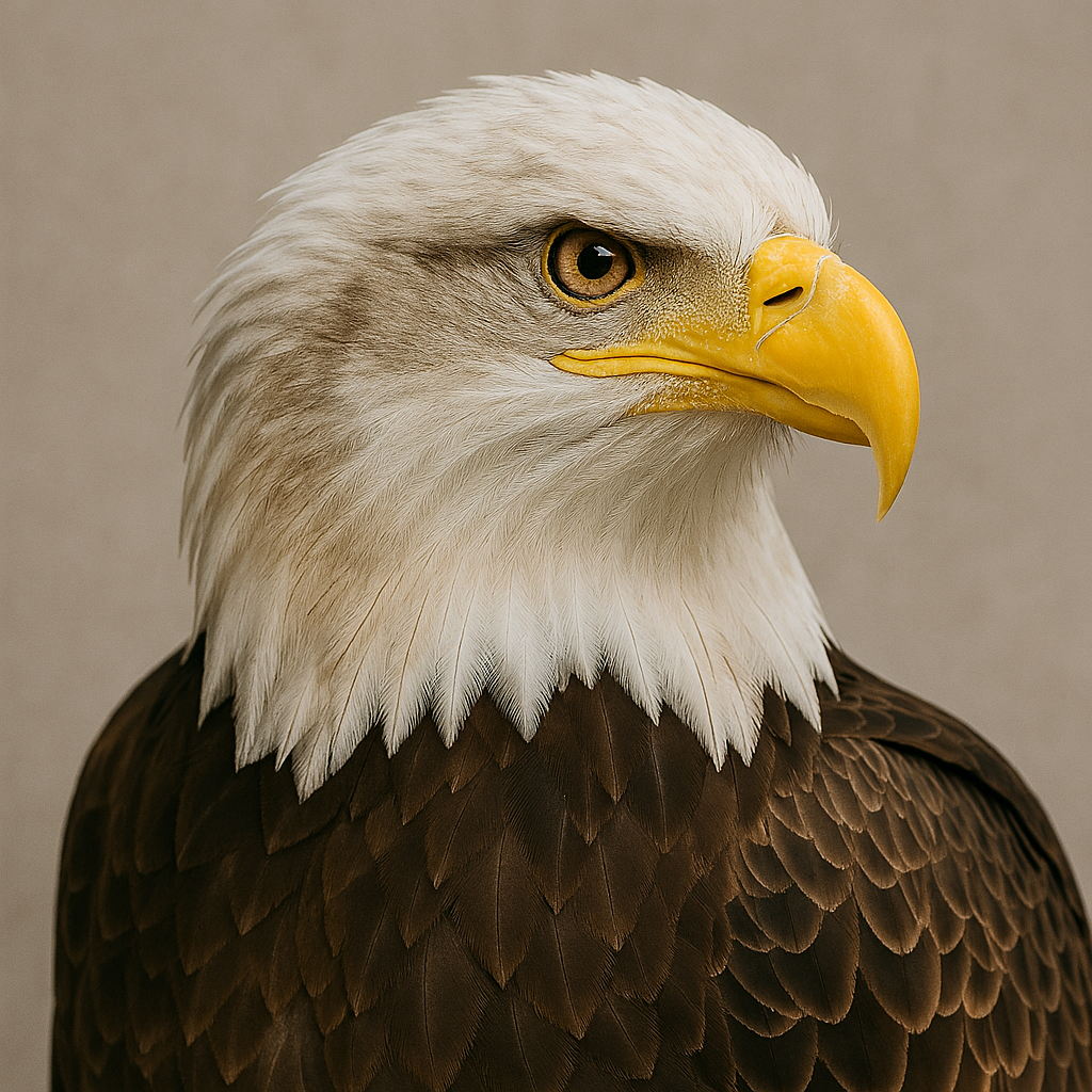Eagle glancing