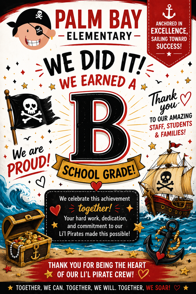 WE DID IT!!!  WE EARNED A "B"