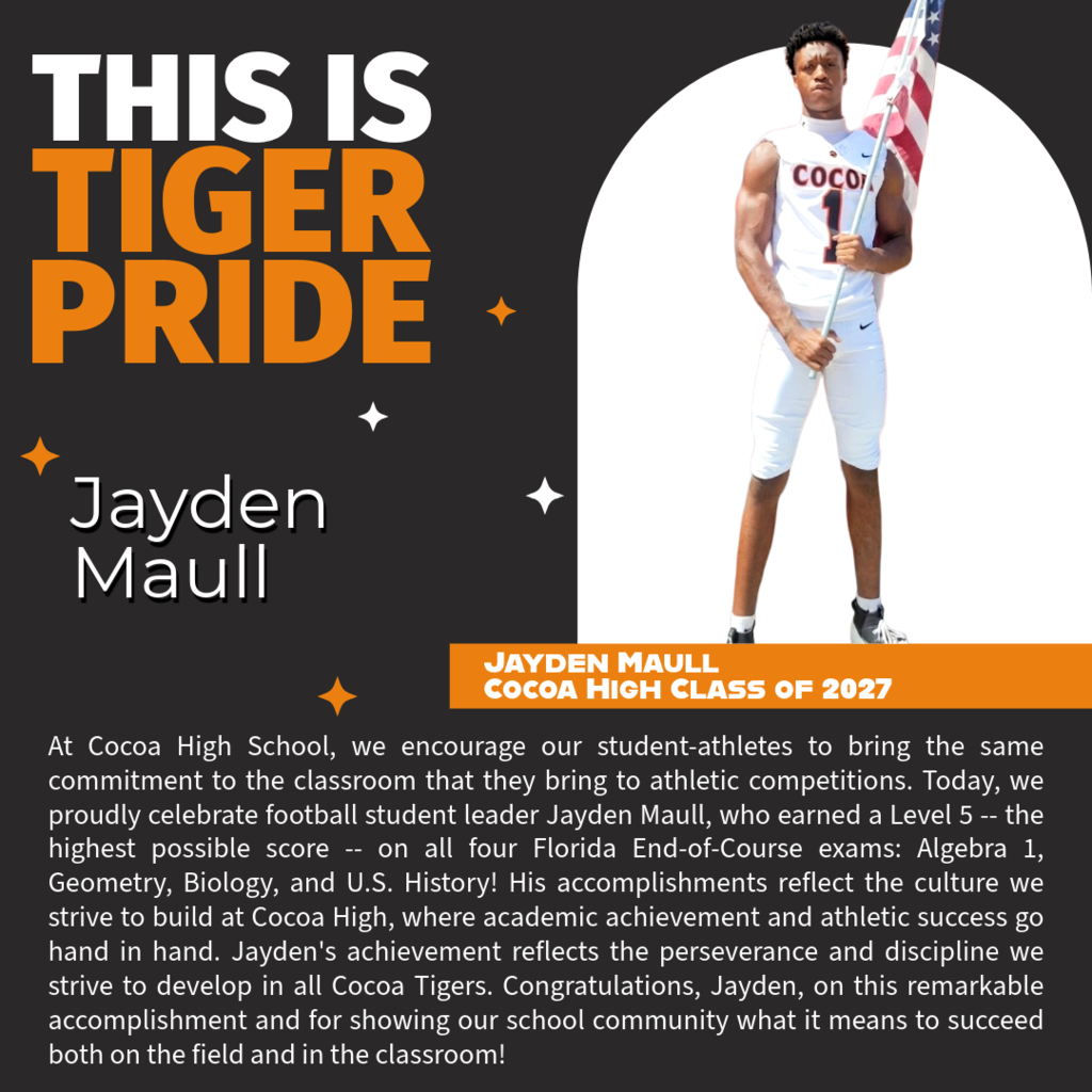 Jayden Maull Tiger Pride