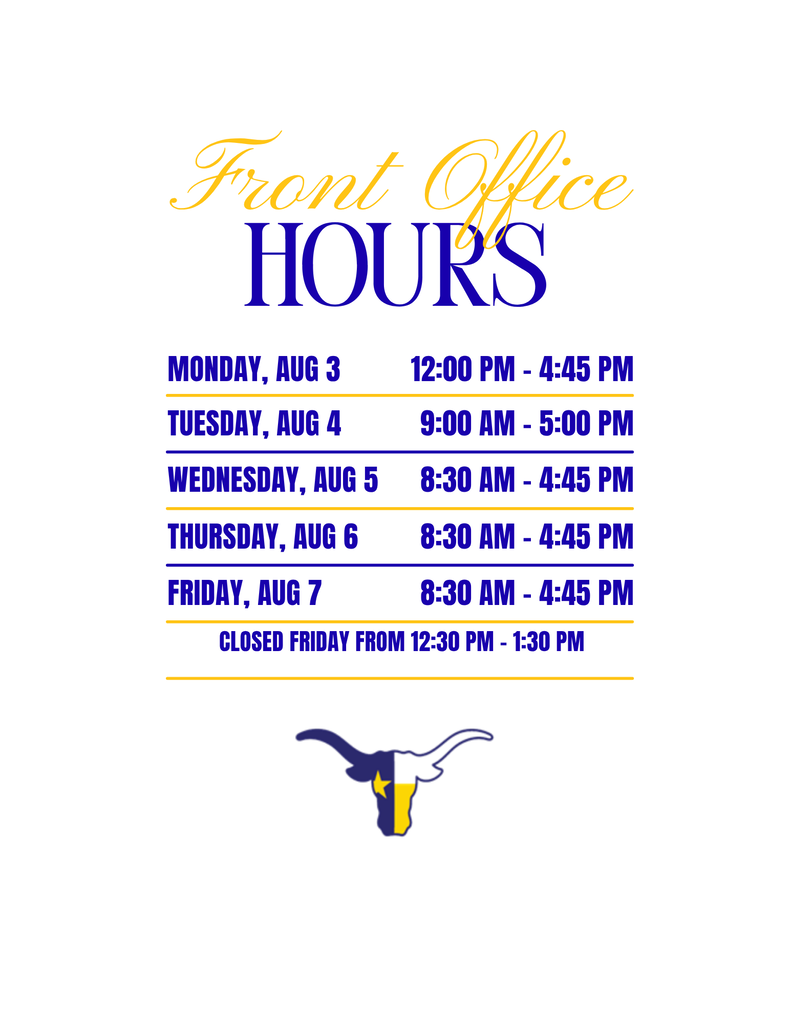 Office Hours for aug 3rd -  7th