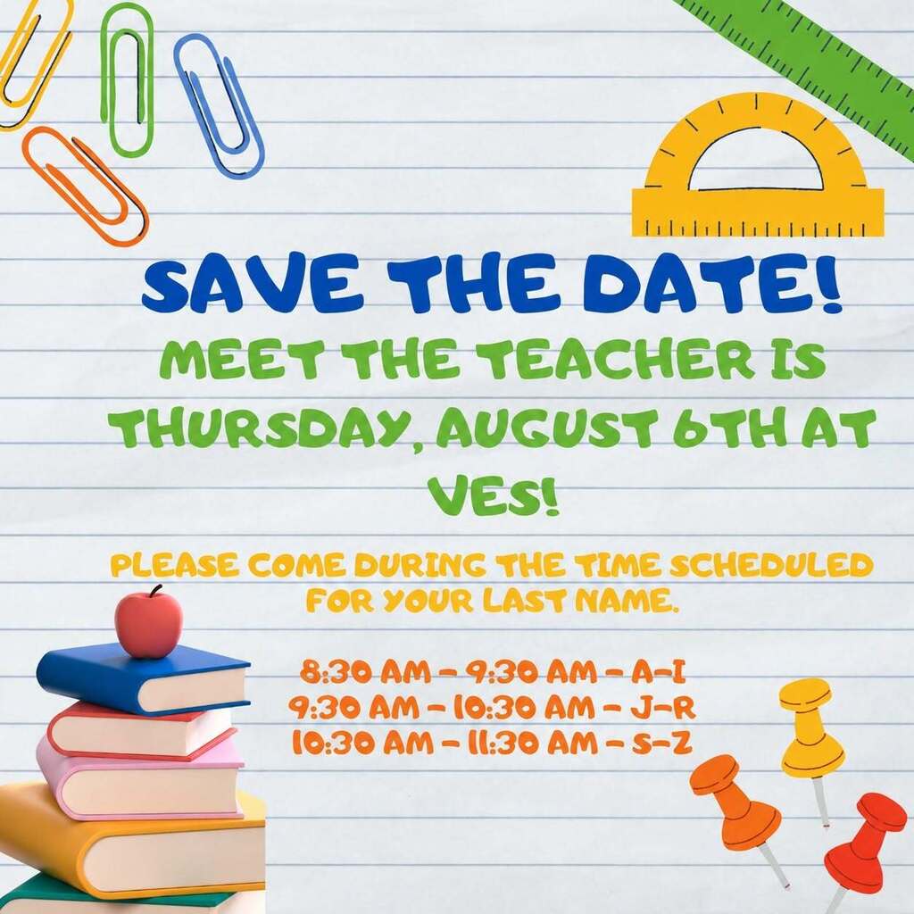 Meet the Teacher Day August 6th