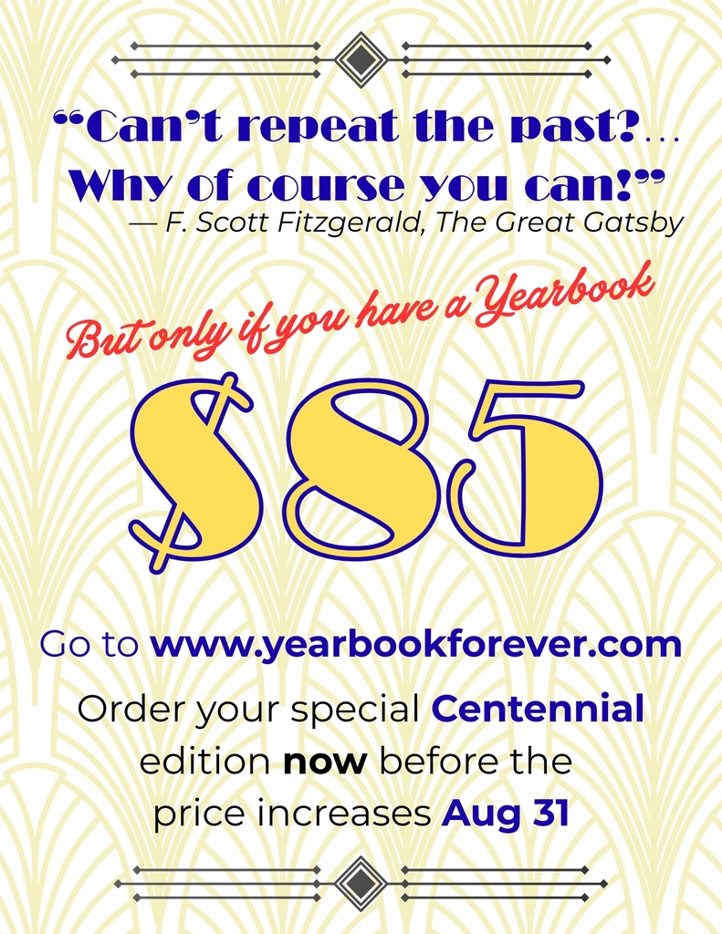Yearbook announcement