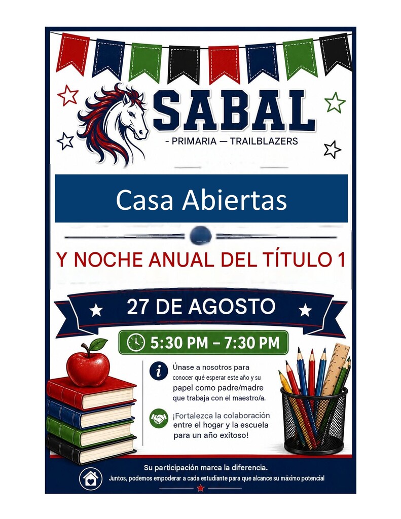 Open House Flyer Spanish