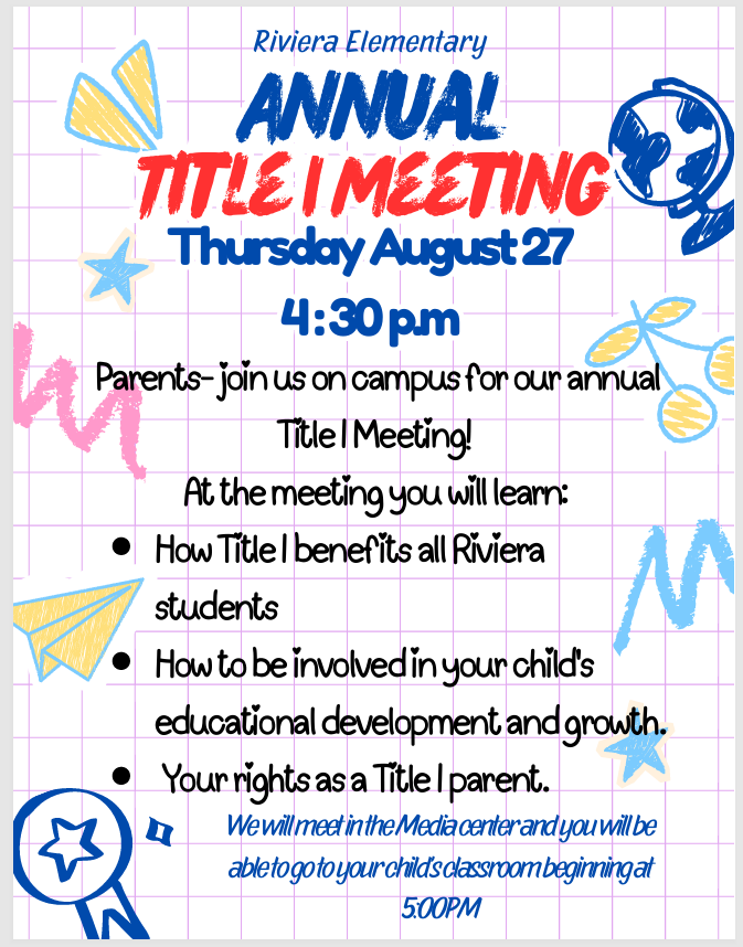 Annual Title I Meeting