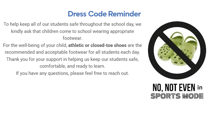 Dress Code Reminders