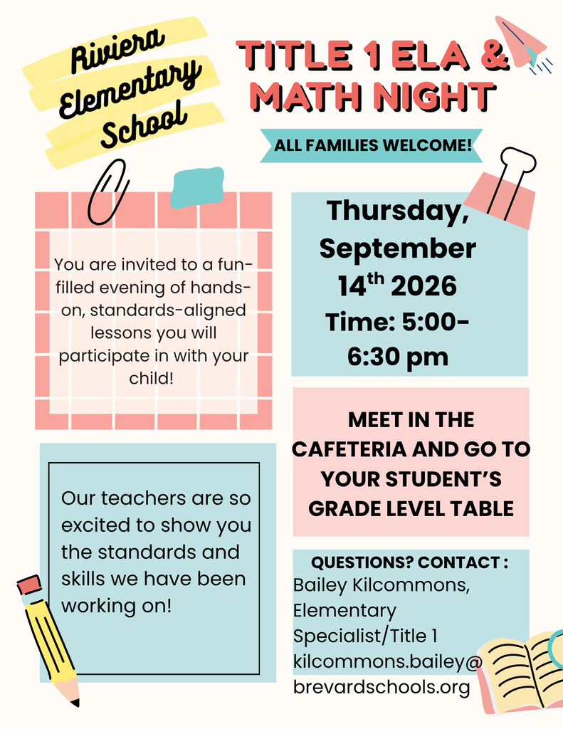 Title I Family Reading and Math Night