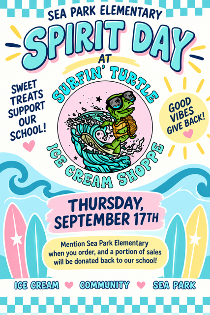 Spirit Day Surfin Turtle