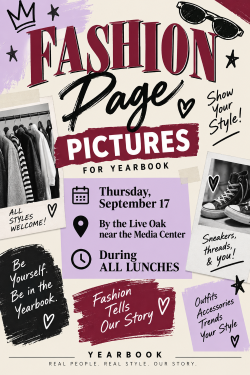 fashion page for yearbook
