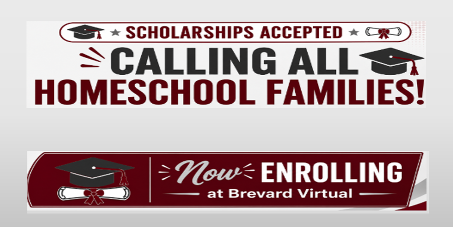 Scholarships Accepted. Calling All Homeschool Families/  Now Enrolling at Brevard Virtual