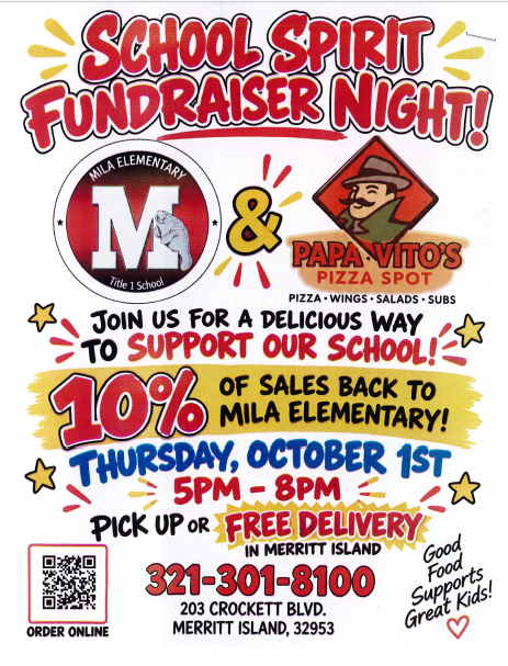Spirit Night with Papa Vito's
