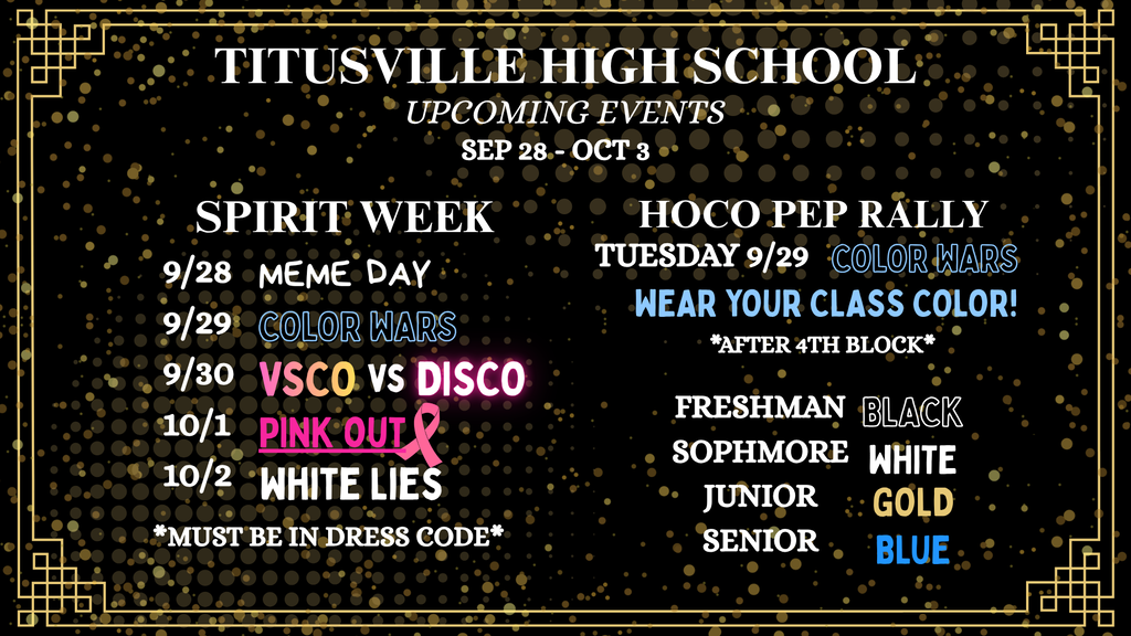 HOCO Spirit Week