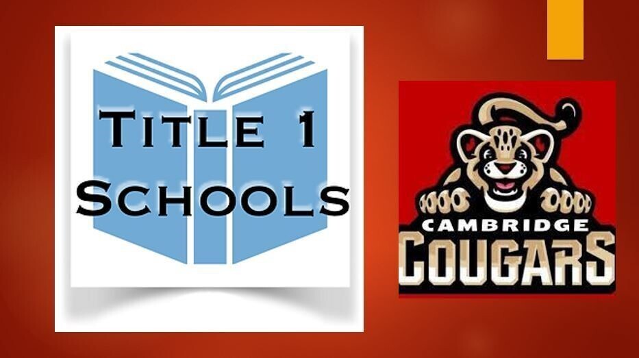 Title 1 school and Cambridge Elementary logo