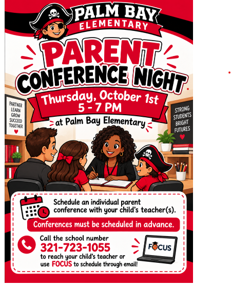 Parent Conference Night Oct 1st 5-7 pm