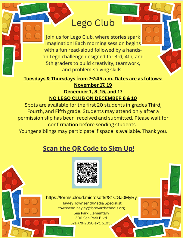 Sea Park Lego Club