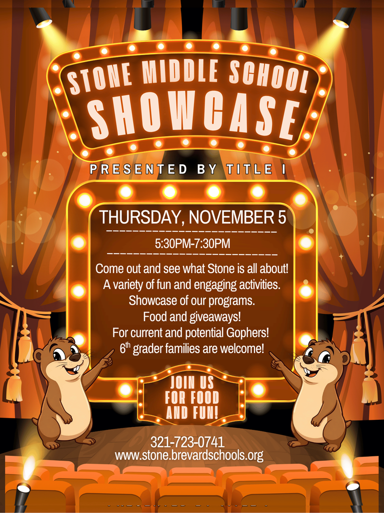 Stone Middle Showcase November 5, 2026 at 5:30pm