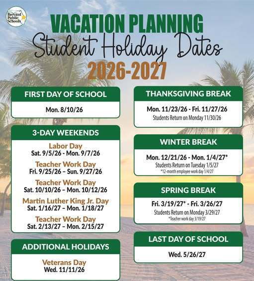 BPS Student Holiday Dates 26-27