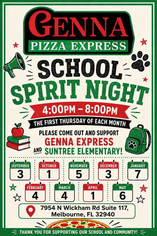 Genna Express Spirit Night Calendar