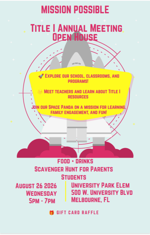 Title 1 Annual Meeting/Open House