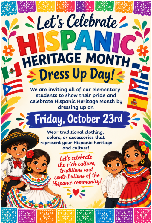 Hispanic Heritage Month Dress Up Day