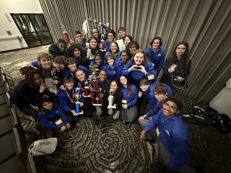2026 PBMHS TSA Team with trophies