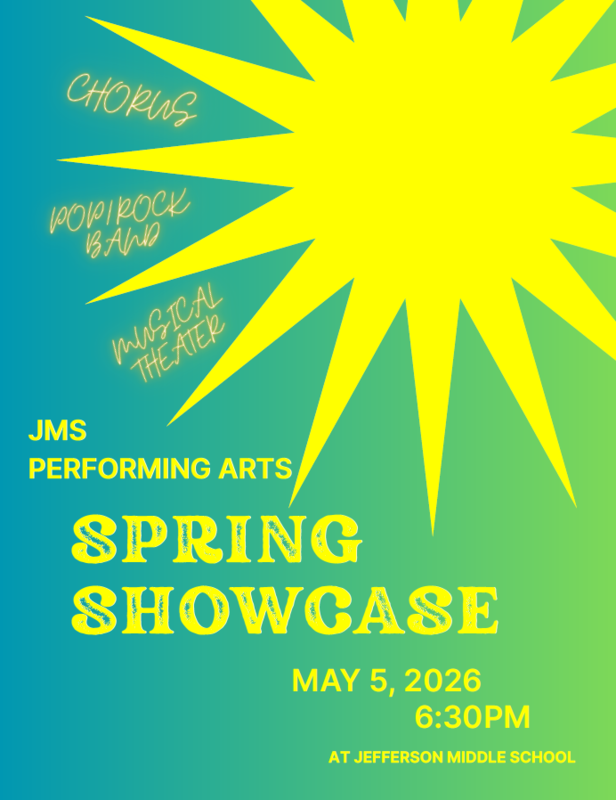 Spring Showcase on May 5 at 6:30