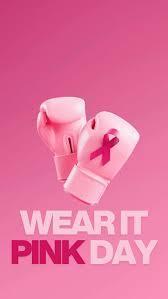 Pink boxing gloves with pink ribbons