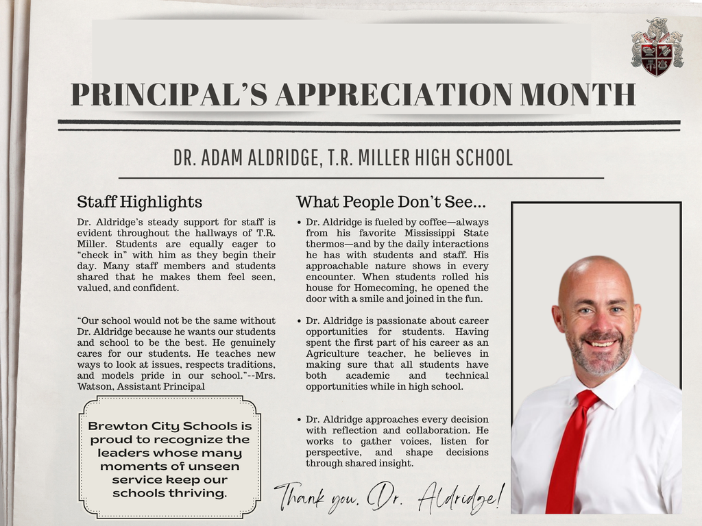 HAPPY PRINCIPAL'S MONTH TO ALL OF OUR PRINCIPALS AT BCS