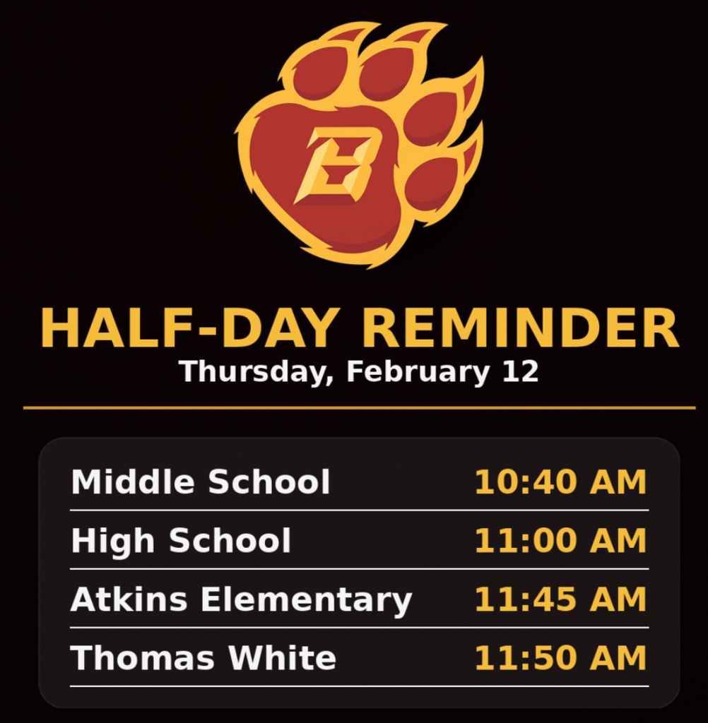half day feb 12
