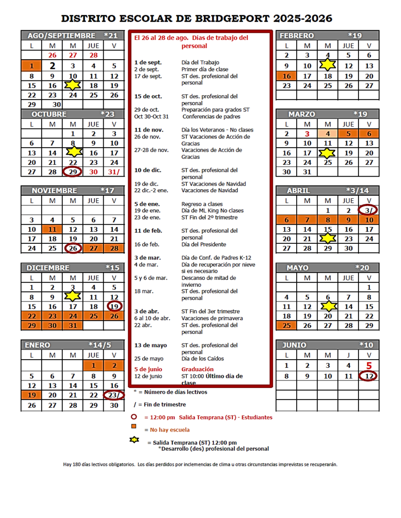 District Calender 2025-26