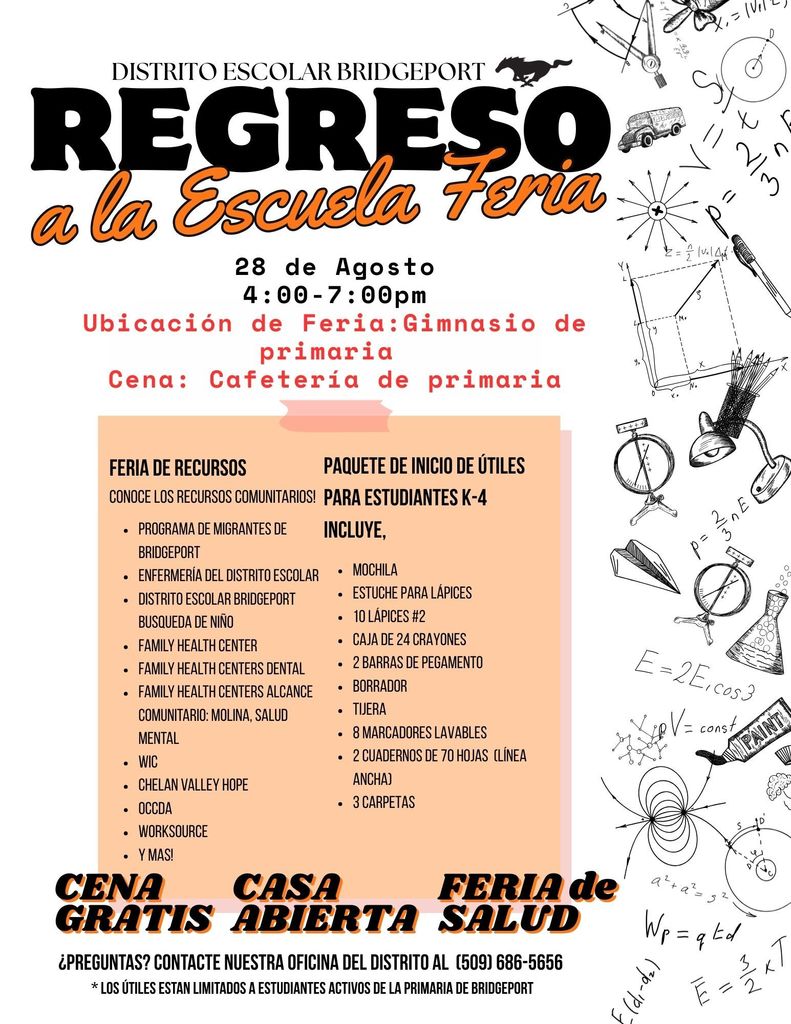 Back to School flyer Spanish