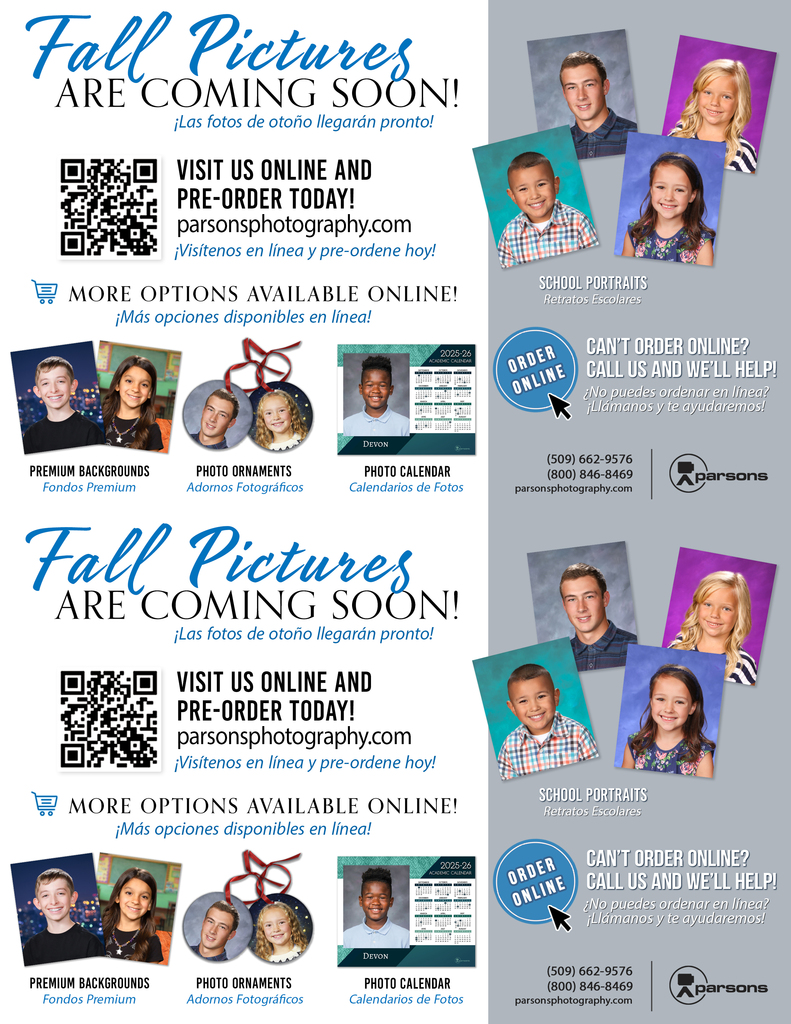 Parson's Photography flyer