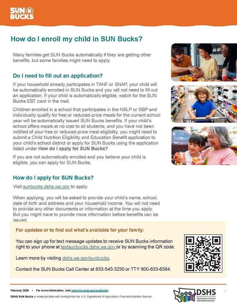 SUN Bucks How do I enroll my child in SUN Bucks?