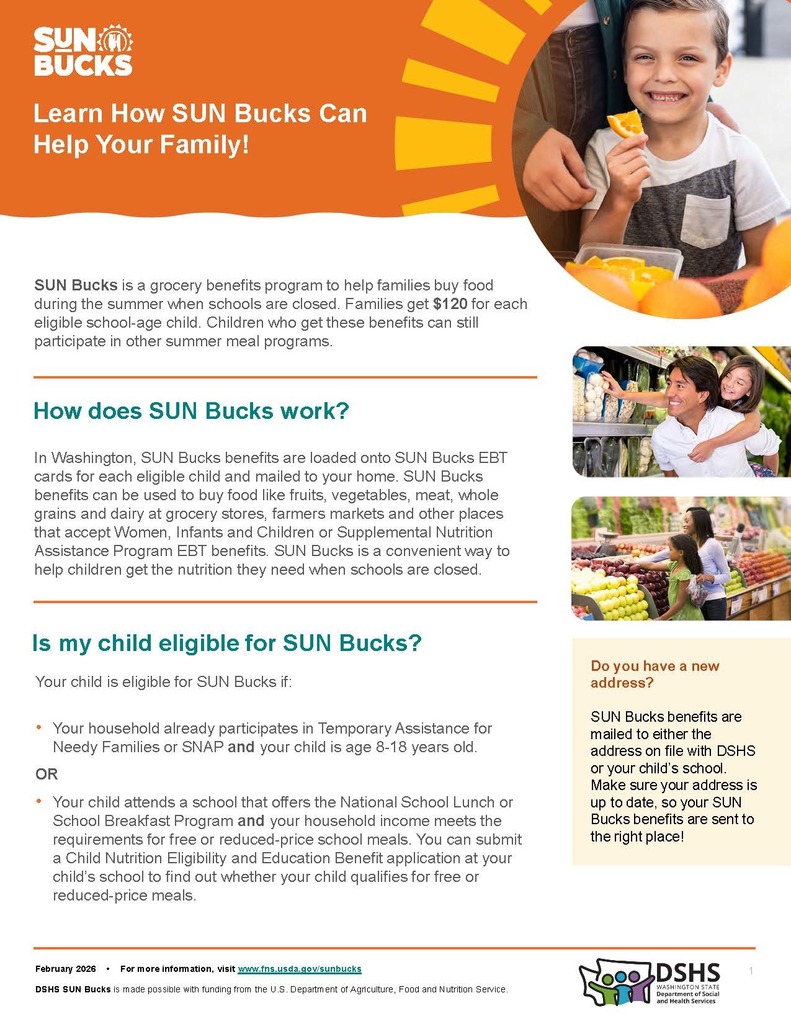 Learn how SUN Bucks can Help Your Family!