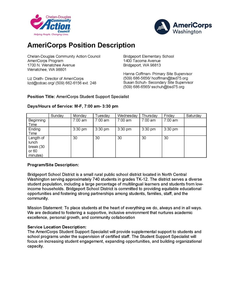Americorps position description