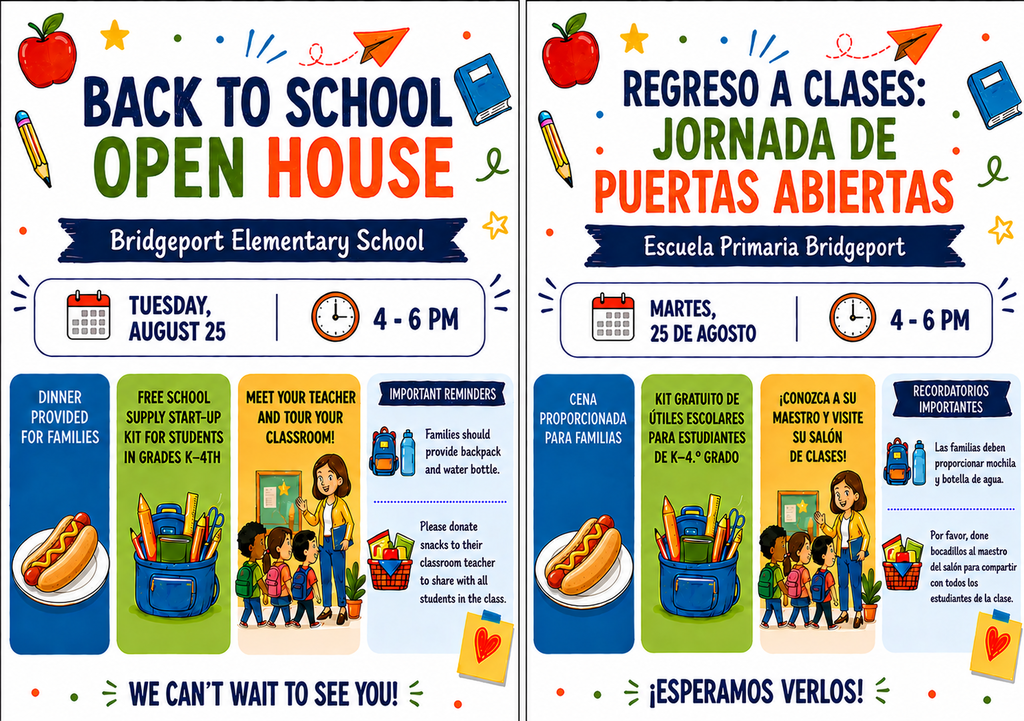 Back to School Open House Flyer