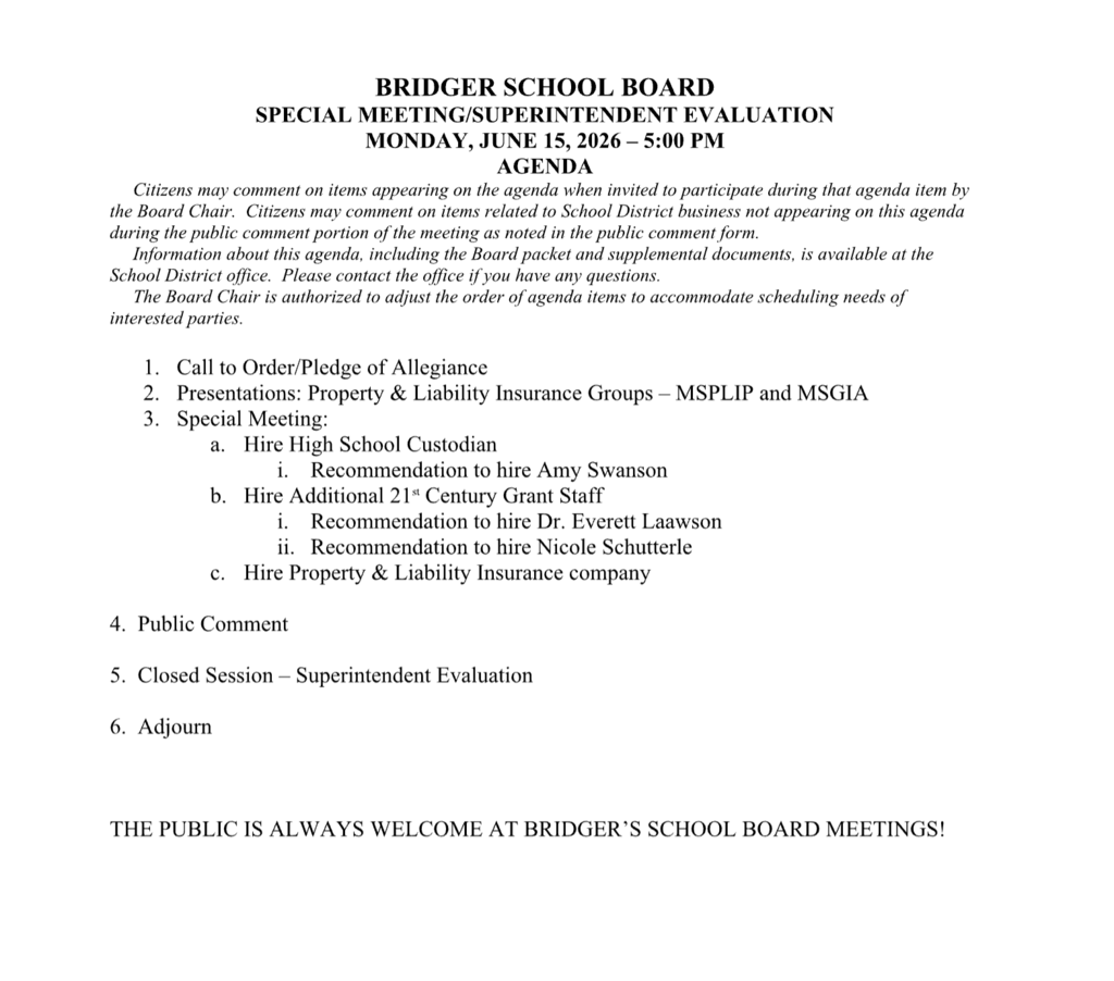Agenda 6-15-26
