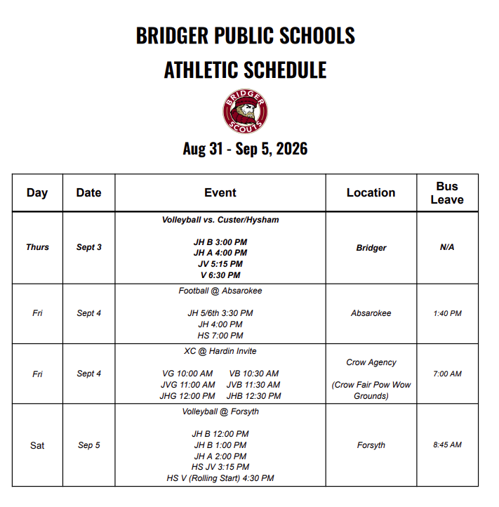 schedule