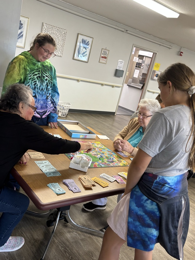 5th - Board games at the nursing home!